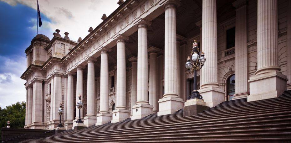 Front of Victoria's Parliament House