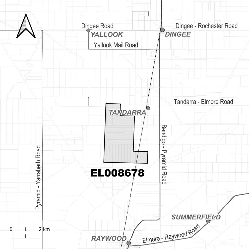 Map of application area for EL008678