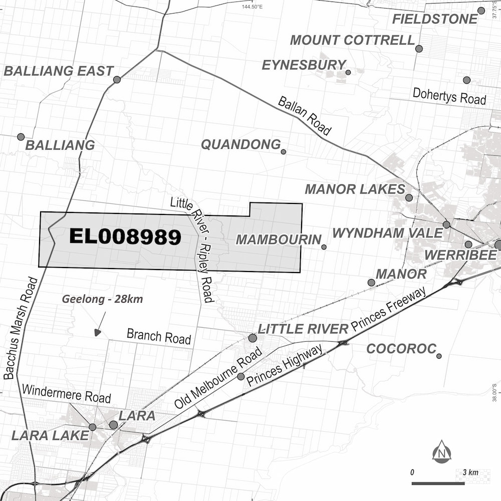 Map of application area for EL008989