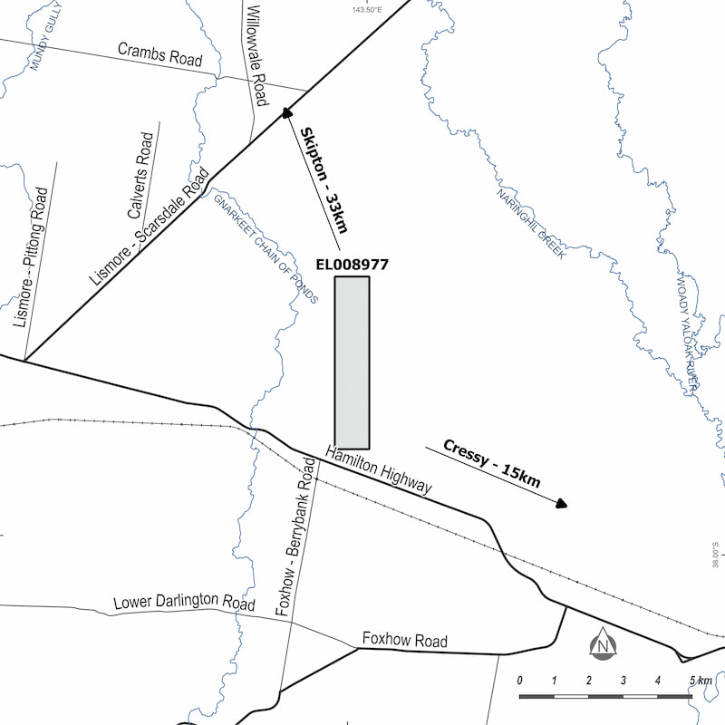 Map of application area for EL008977