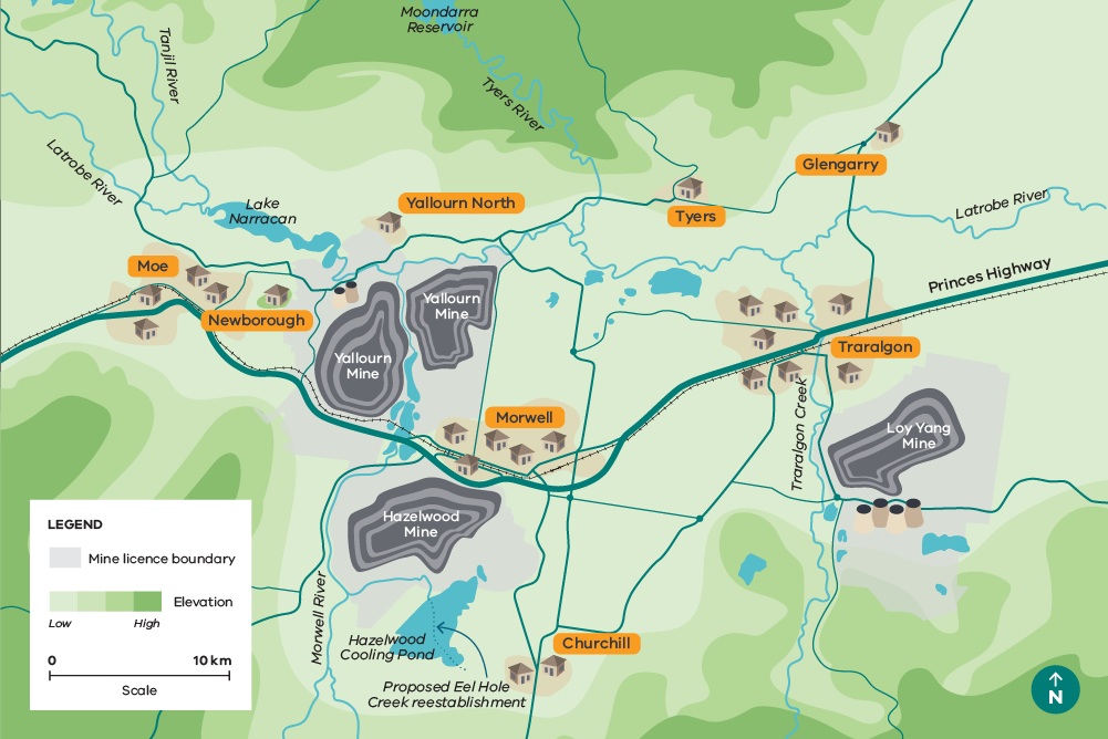 Mines within the Latrobe Valley