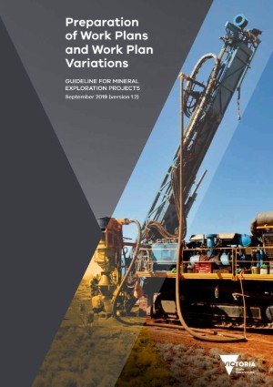 Cover for the Preparation of Work Plans and Work Plan Variations - Guideline for Mining Projects