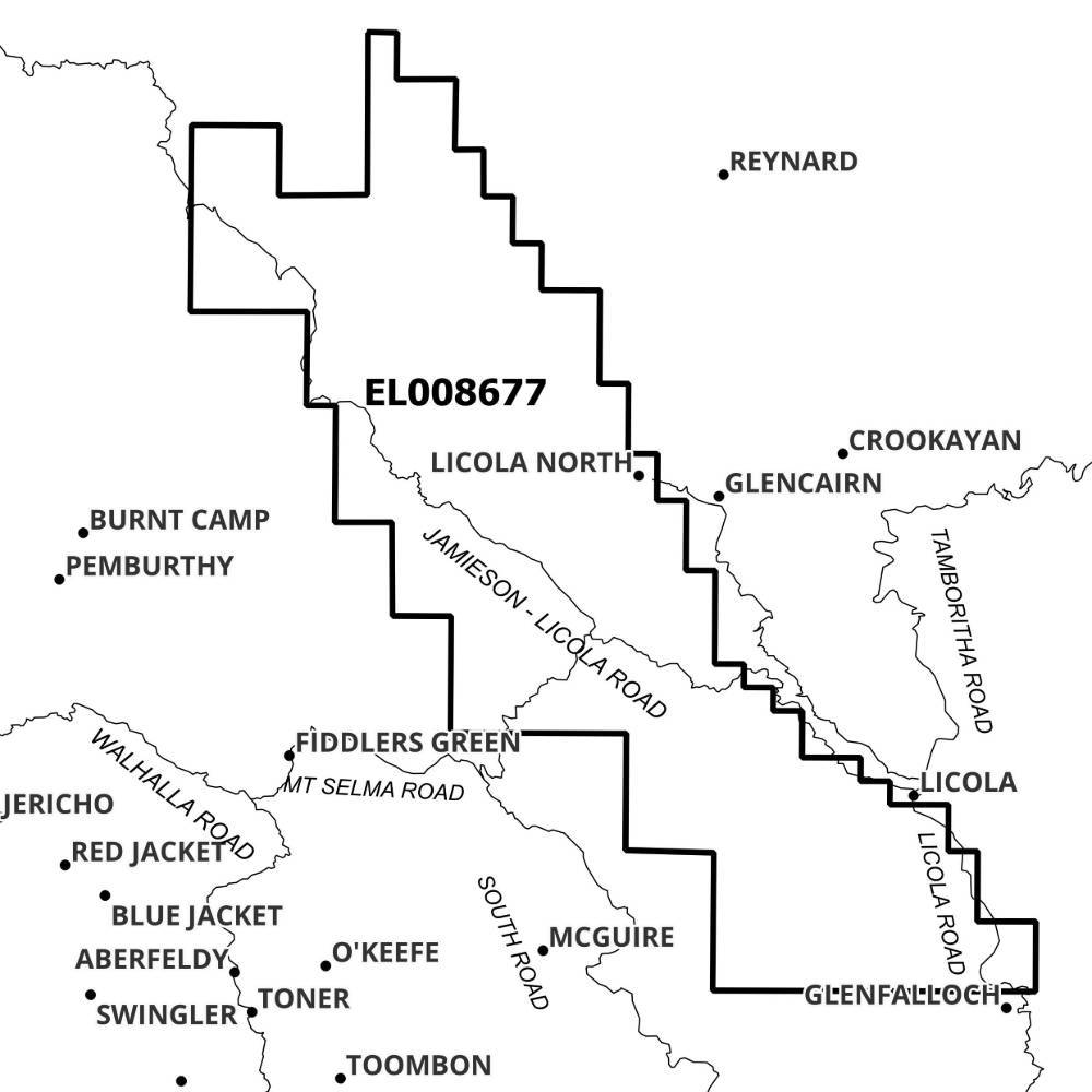 Map of application area for EL008677