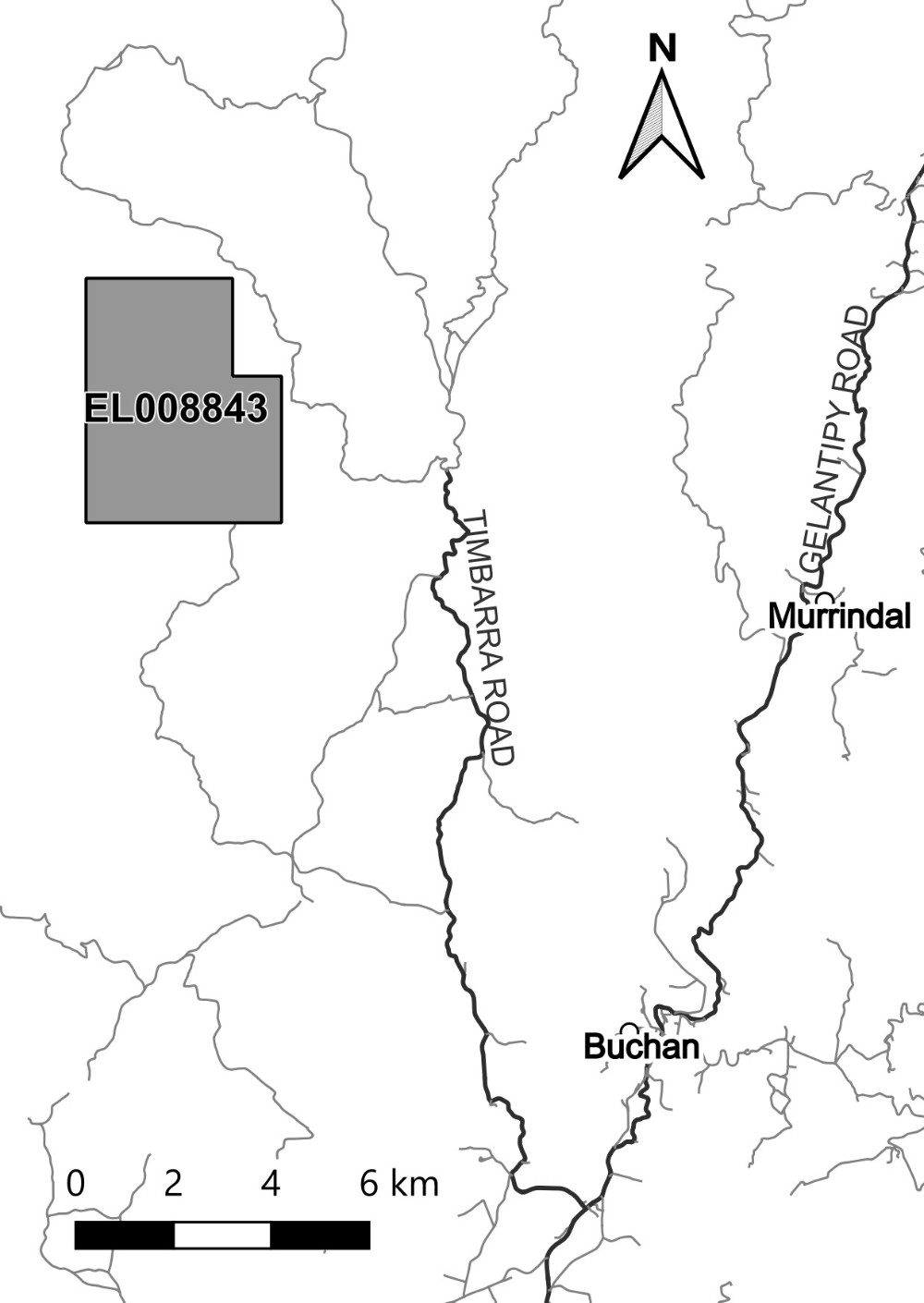 Map of application area for EL008843