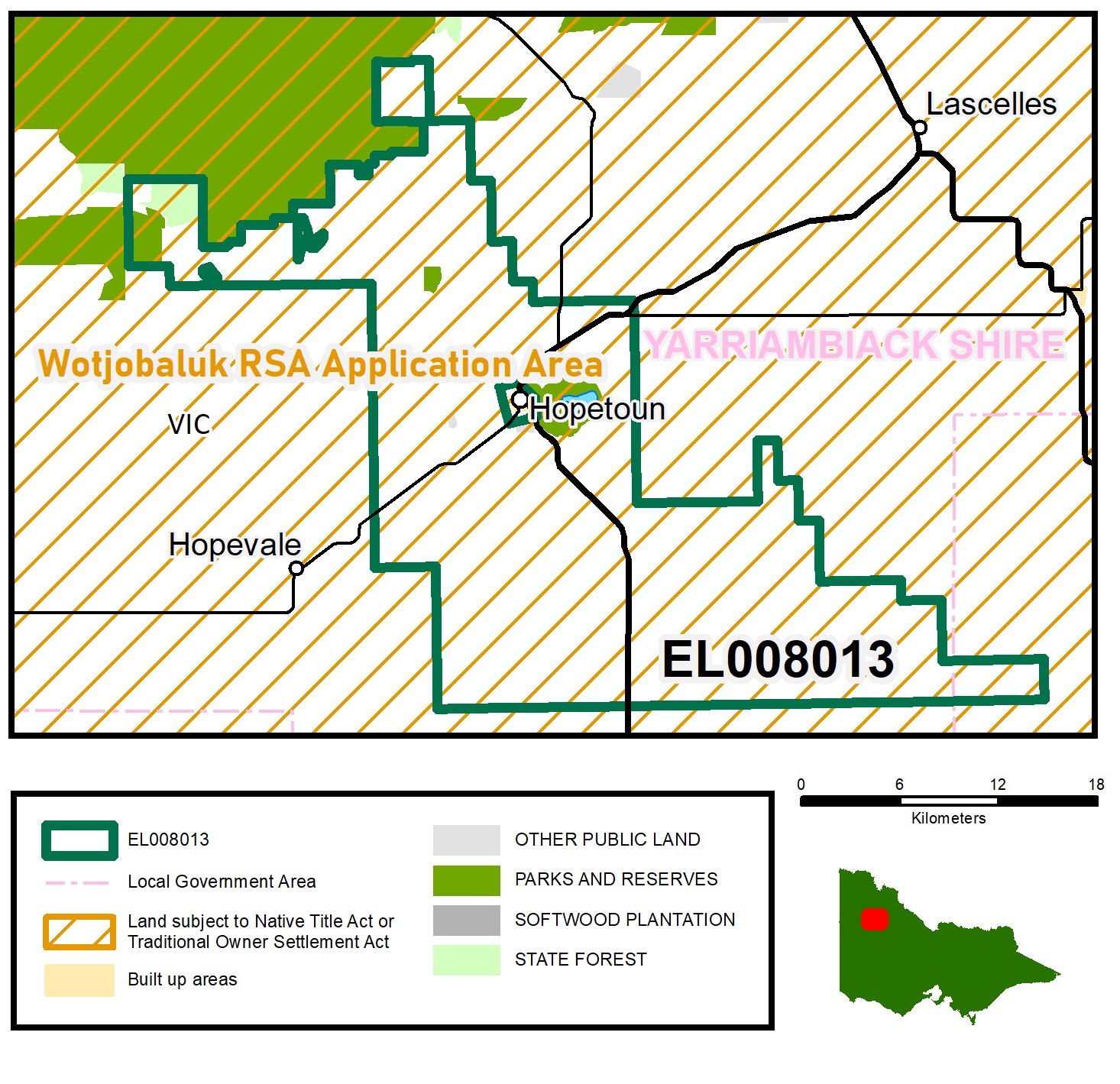Map of EL008013. Click on map to view a larger version.