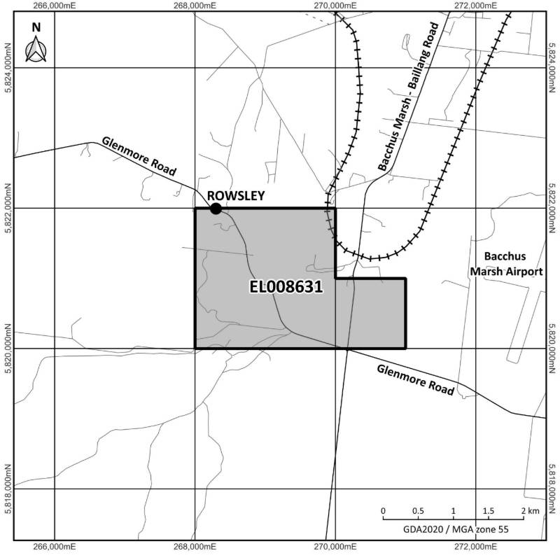 Map of application area for EL008631