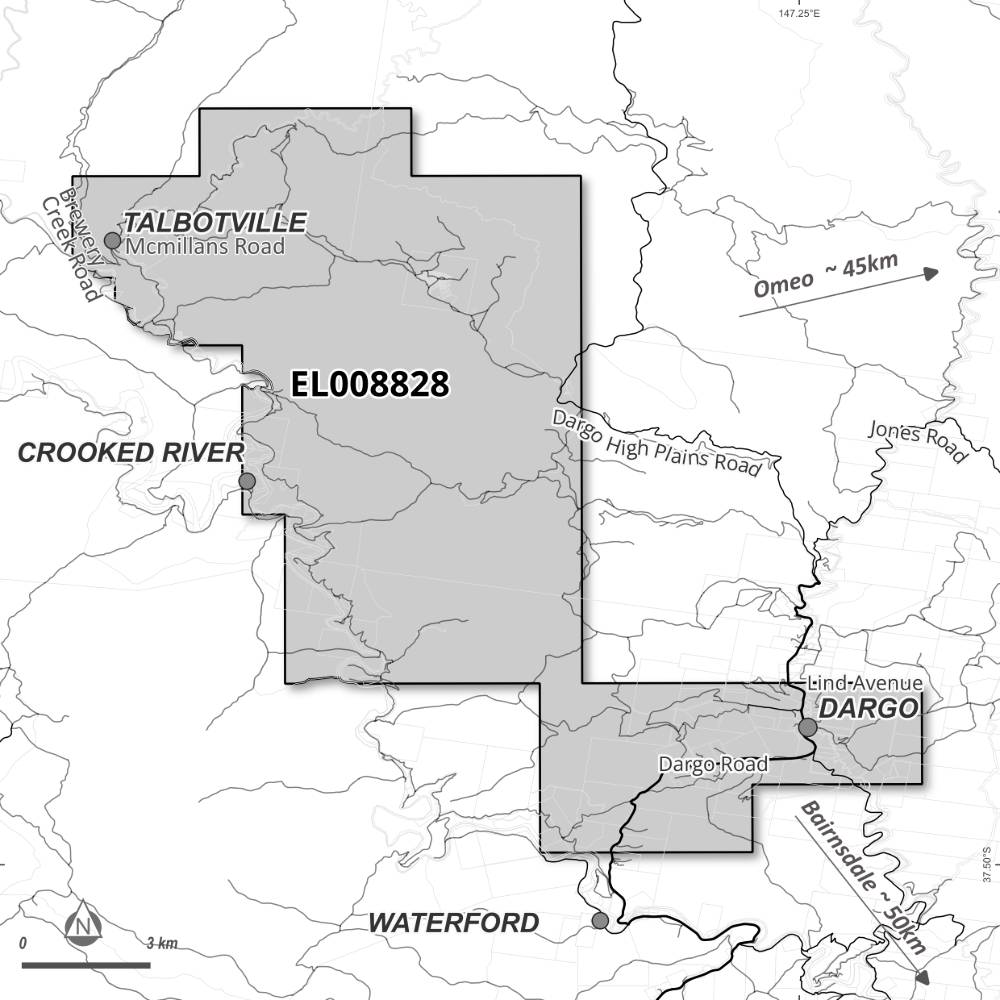 Map of application area for EL008828