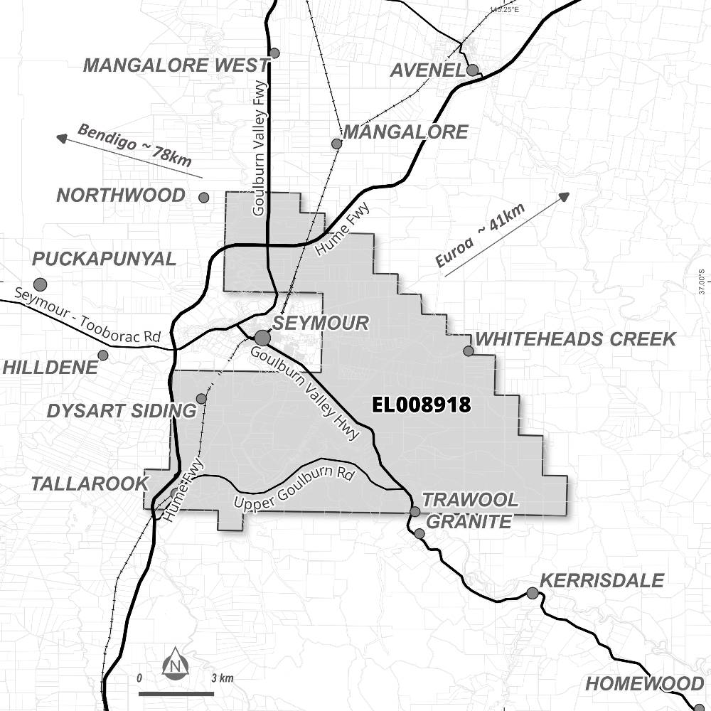 Map of application area for EL008918