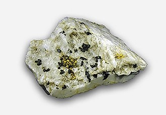 Gold in quartz galena and sphalerite from Red Hill Reef, Eaglehawk, Bendigo, Victoria (Scale: 9 cm)