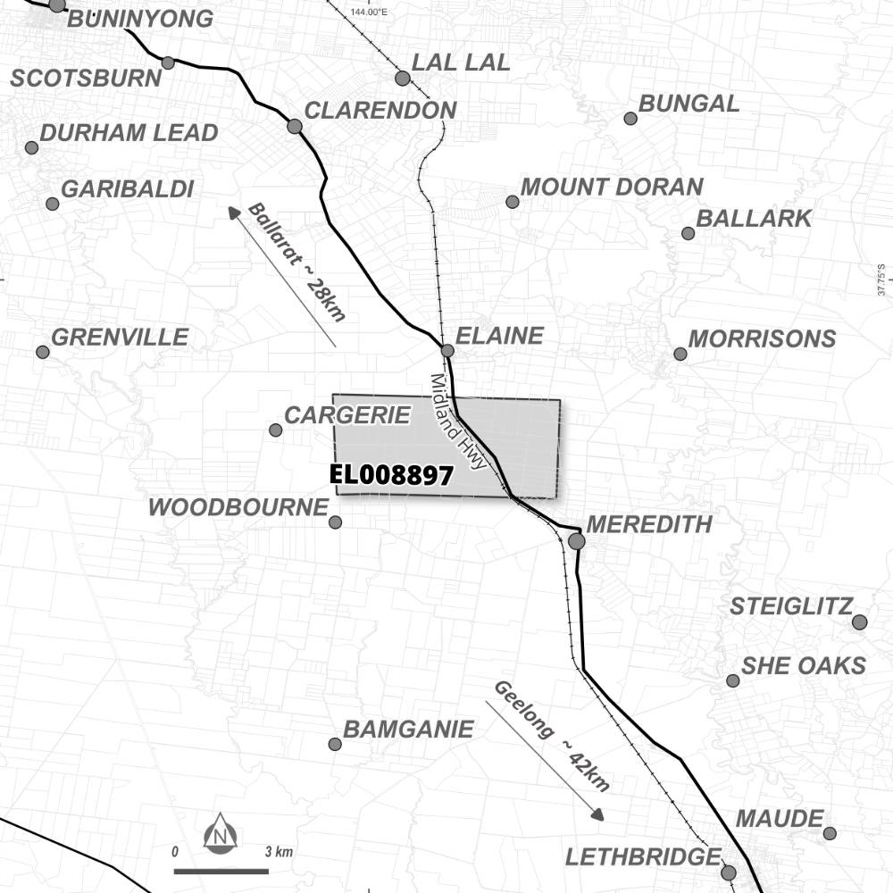 Map of application area for EL008897