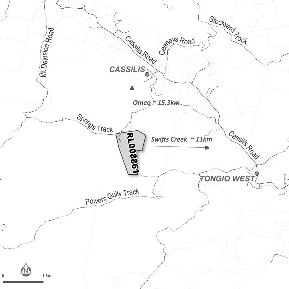 Map of application area for RL008861