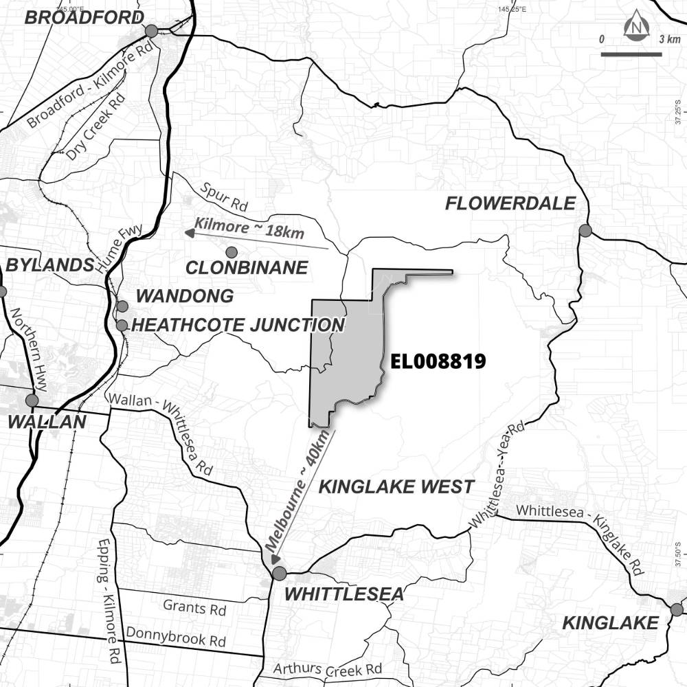 Map of application area for EL008819