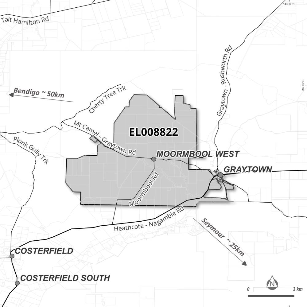Map of application area for EL008822