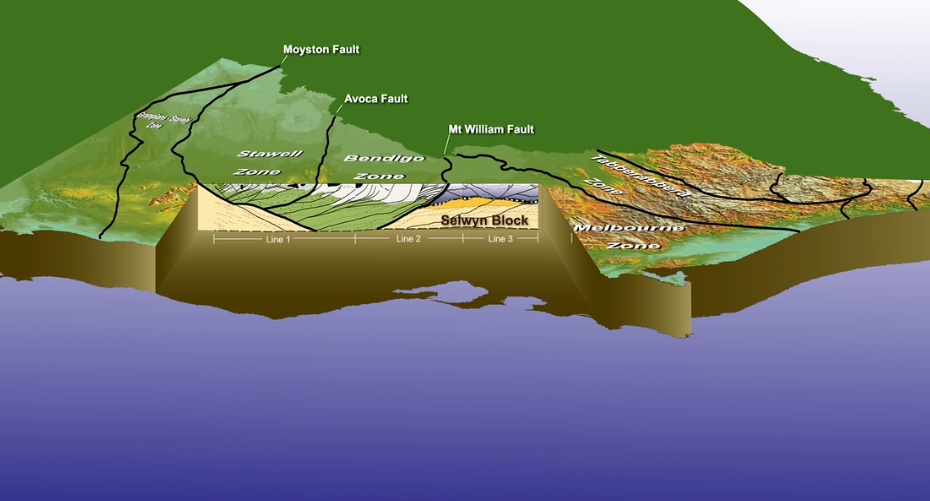 Image of earth’s crust beneath central Victoria