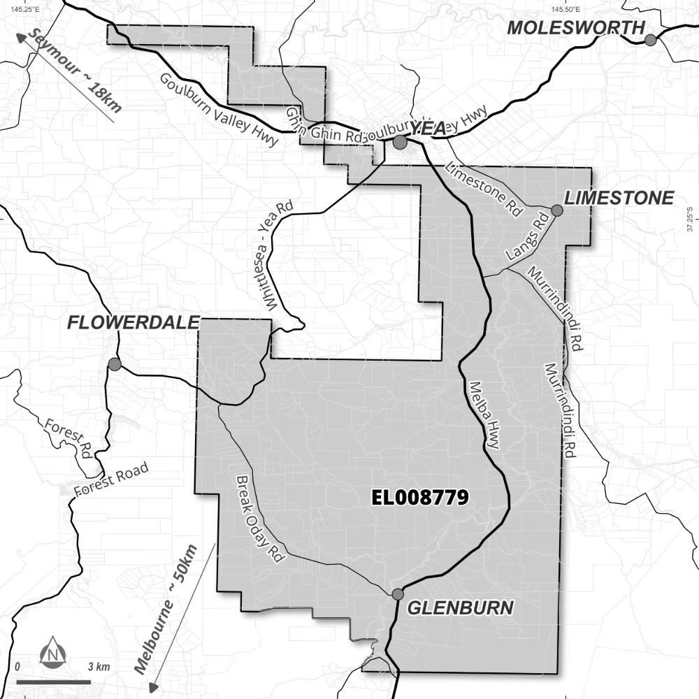Map of application area for EL008779