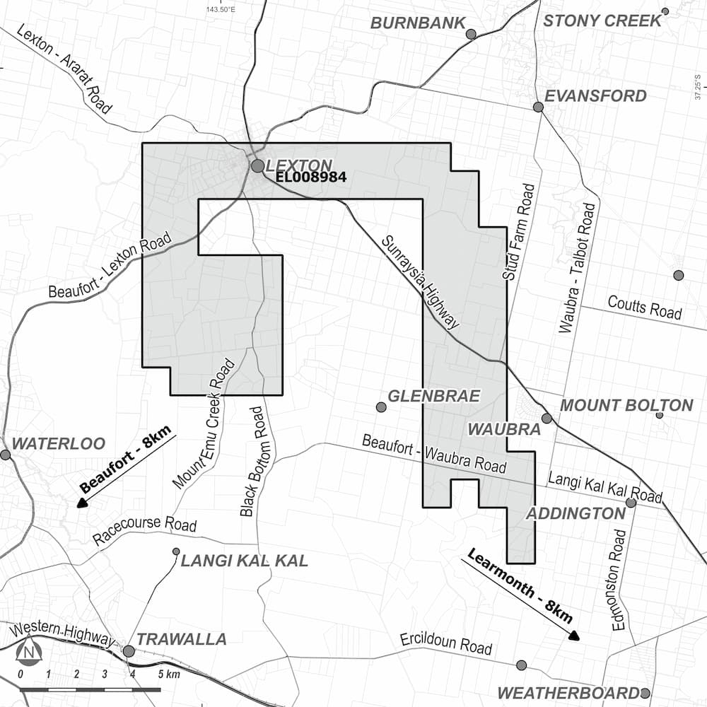 Map of application area for EL008984