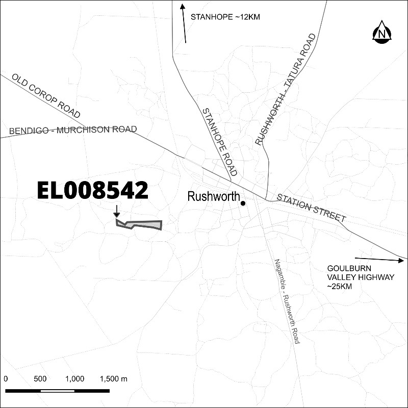 Map of application area for EL008542