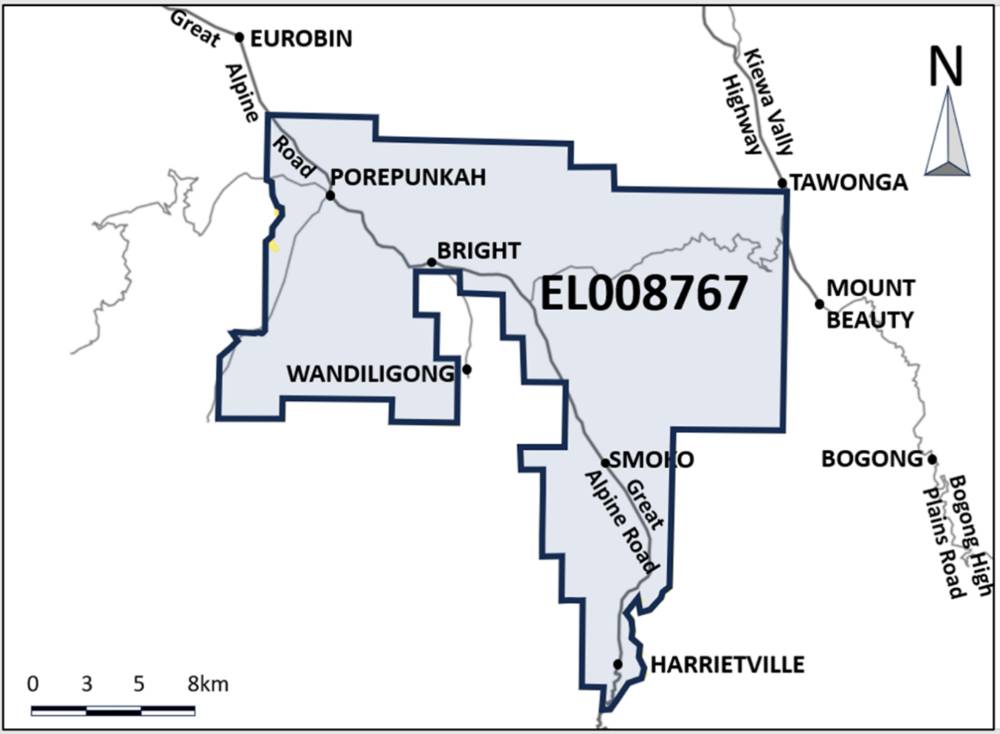 Map of application area for EL008767