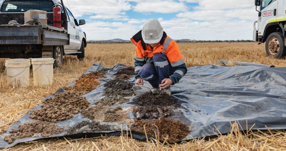 Working conducting minerals exploration