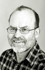 A black and white photo of Fons VandenBerg